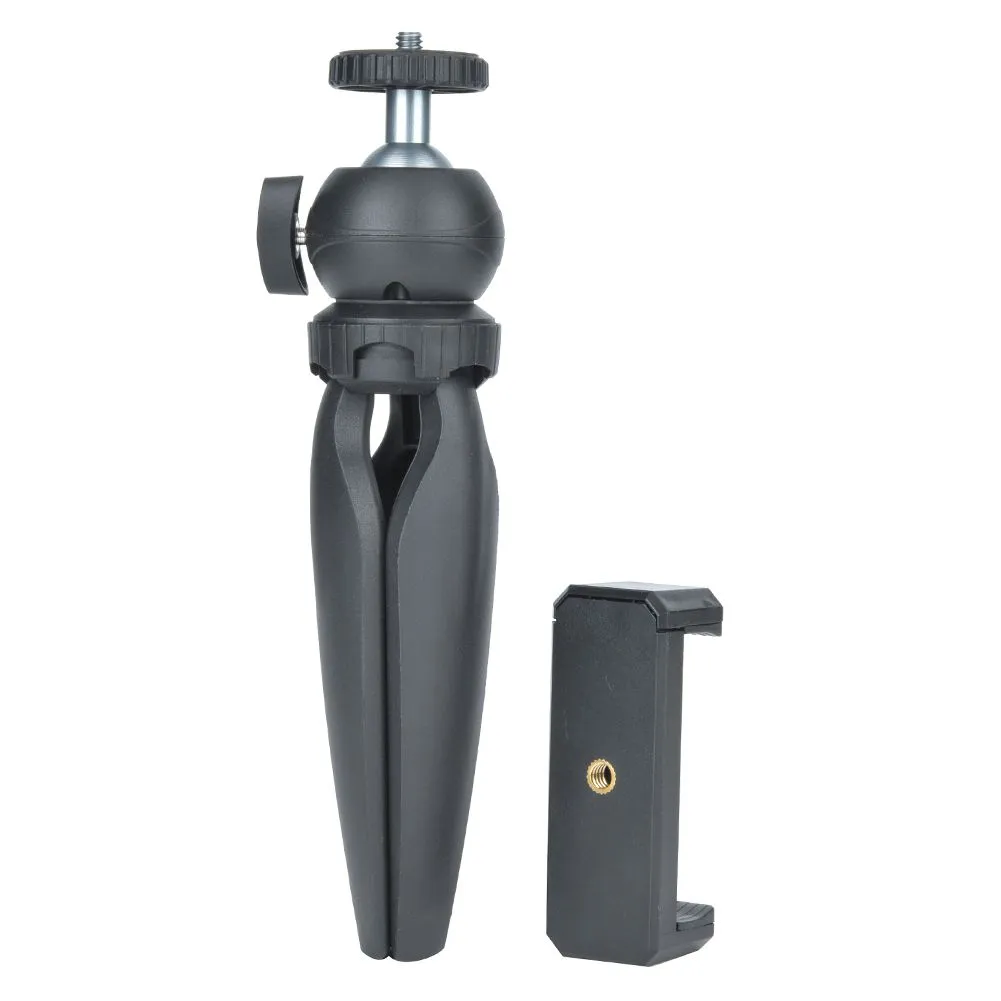 Adjustable Tabletop Tripod with Phone Clamp Daily Use