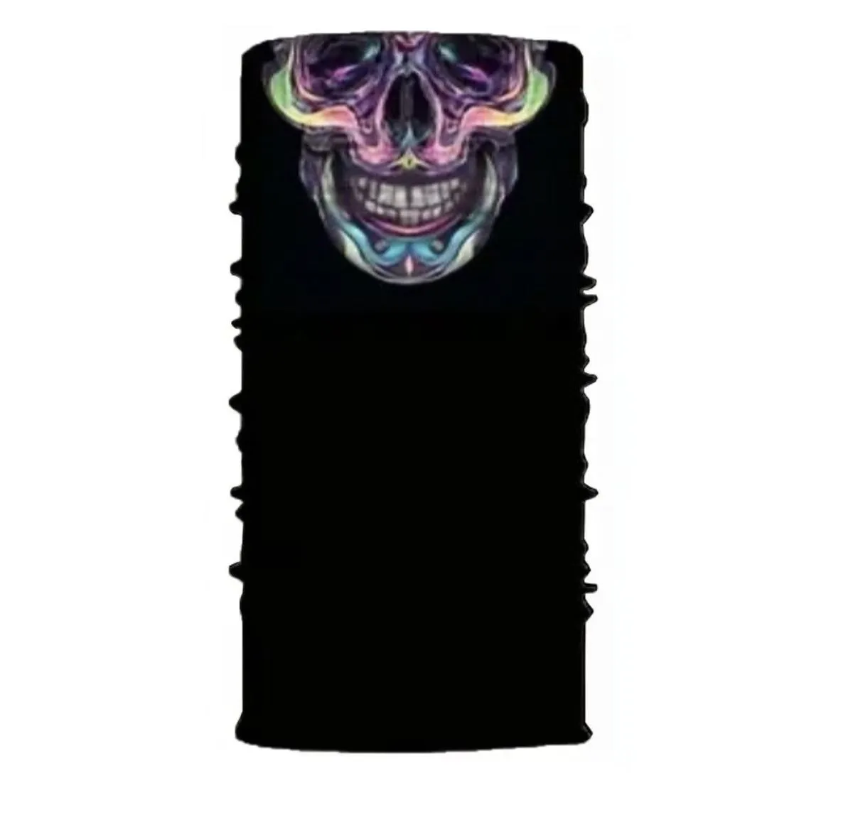 3D Grafic Face Neck Gaiter - Easy Trade - Black, Purple