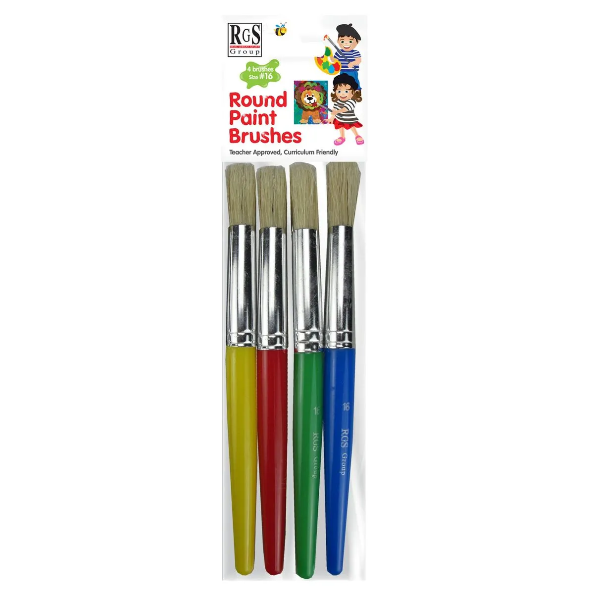 RGS Group Round Paint Brushes 4 Pack - 16#