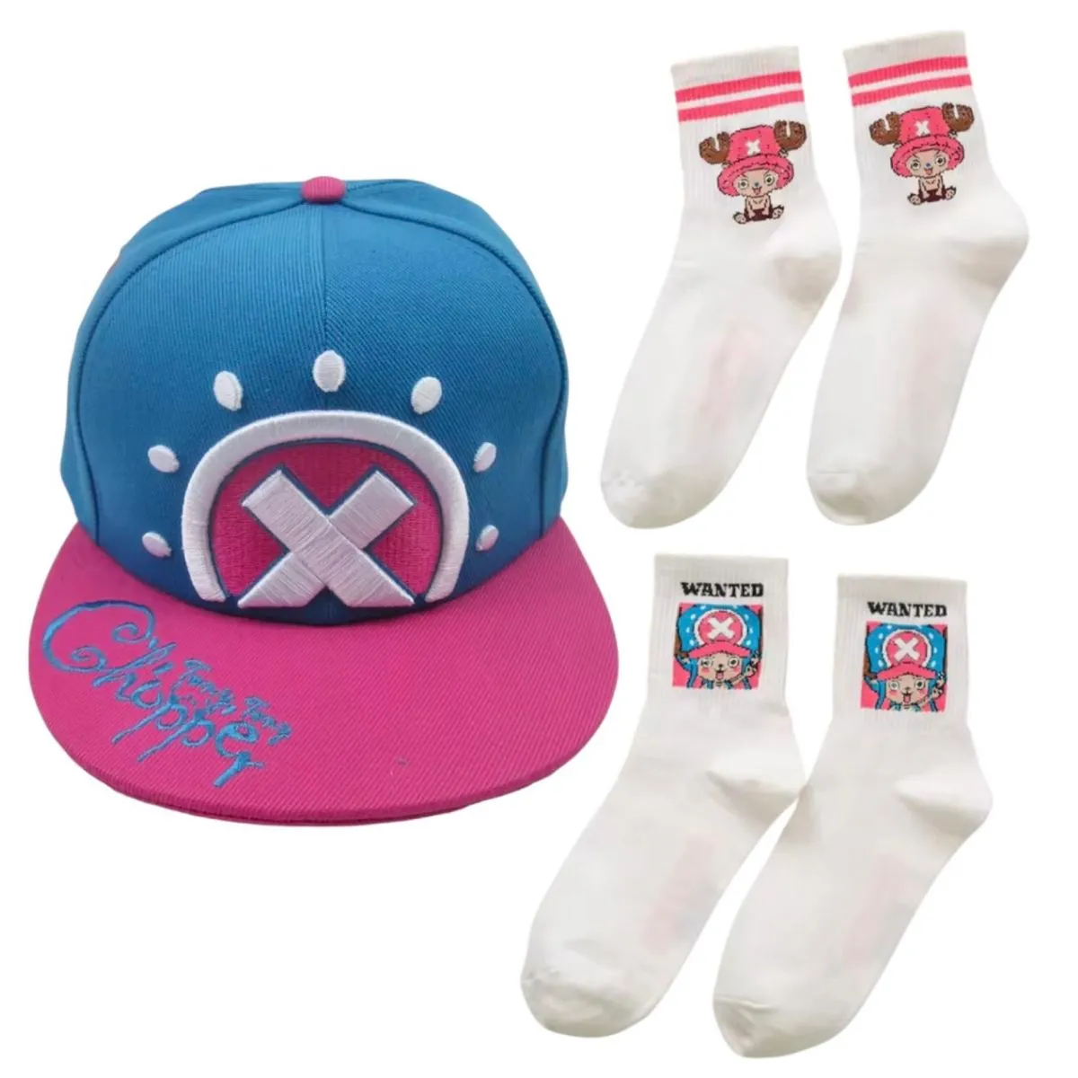 One Piece Cap/Hat and 2 Pairs Socks Combo