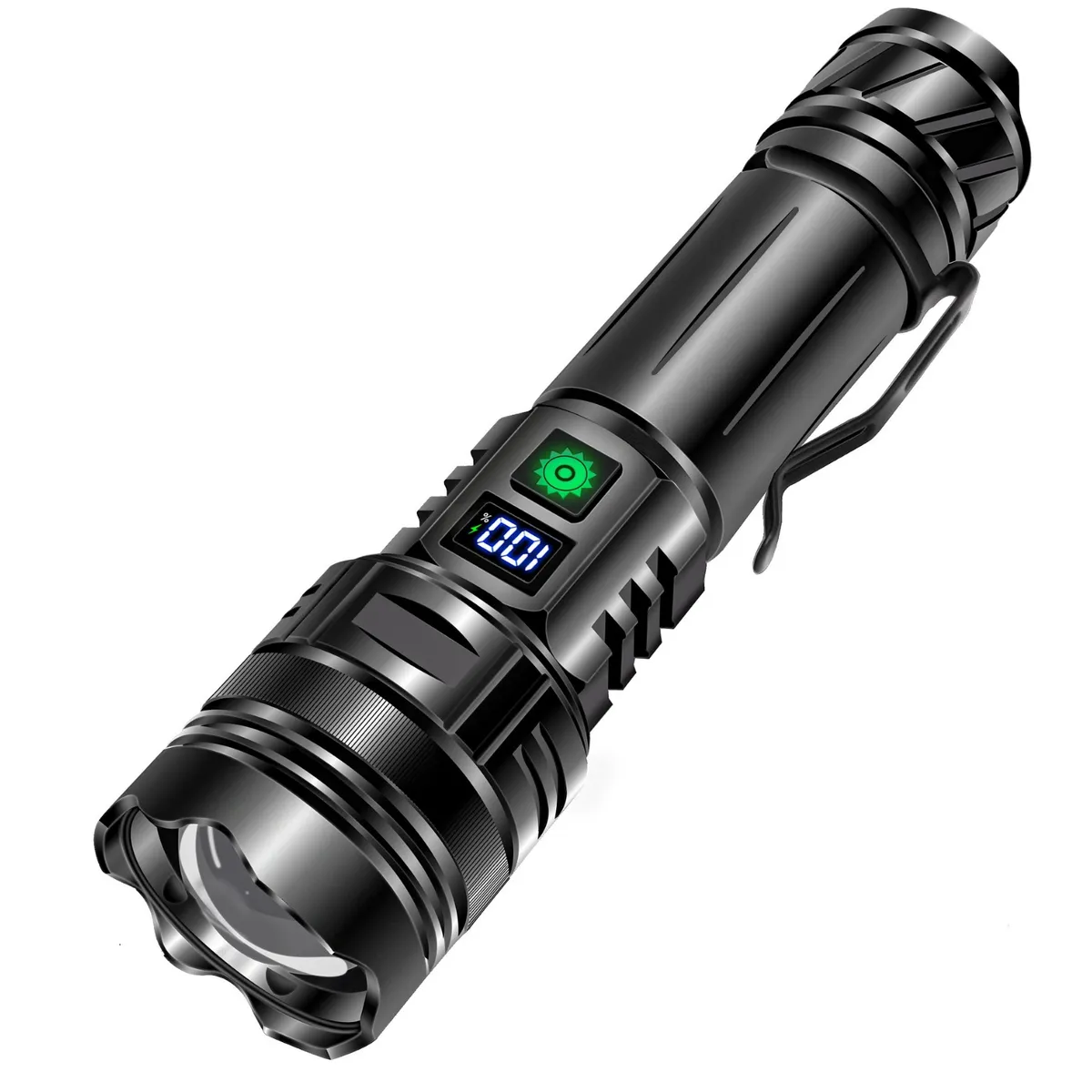 Cross-Border White Laser Patrol Flashlight Outdoor Ultra-Bright Long-Range