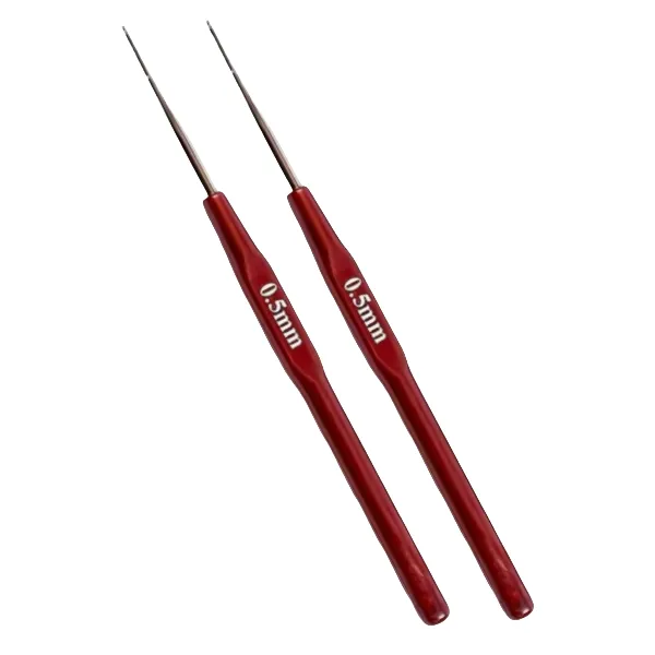 2set 0.5mm Precision Crochet Hooks - Ideal for Wig Making & Microbraiding