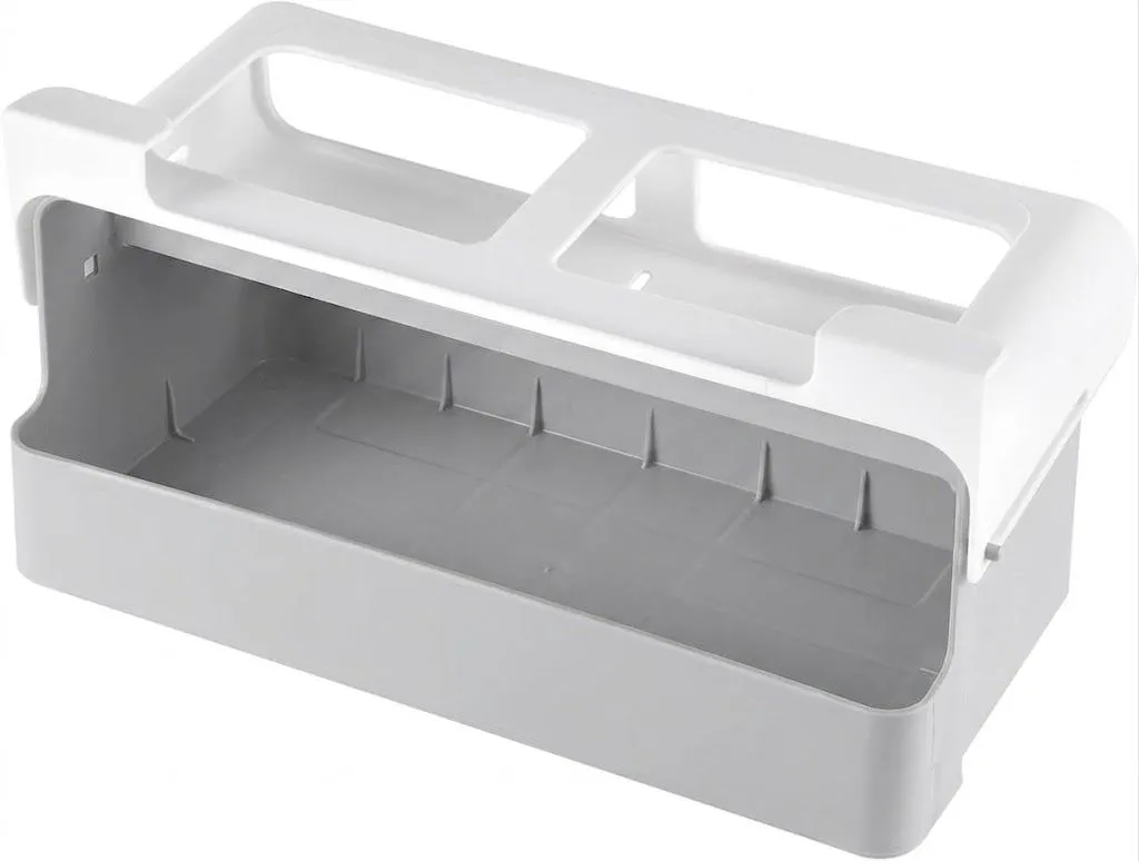 White-Grey Hanging Spice Rack