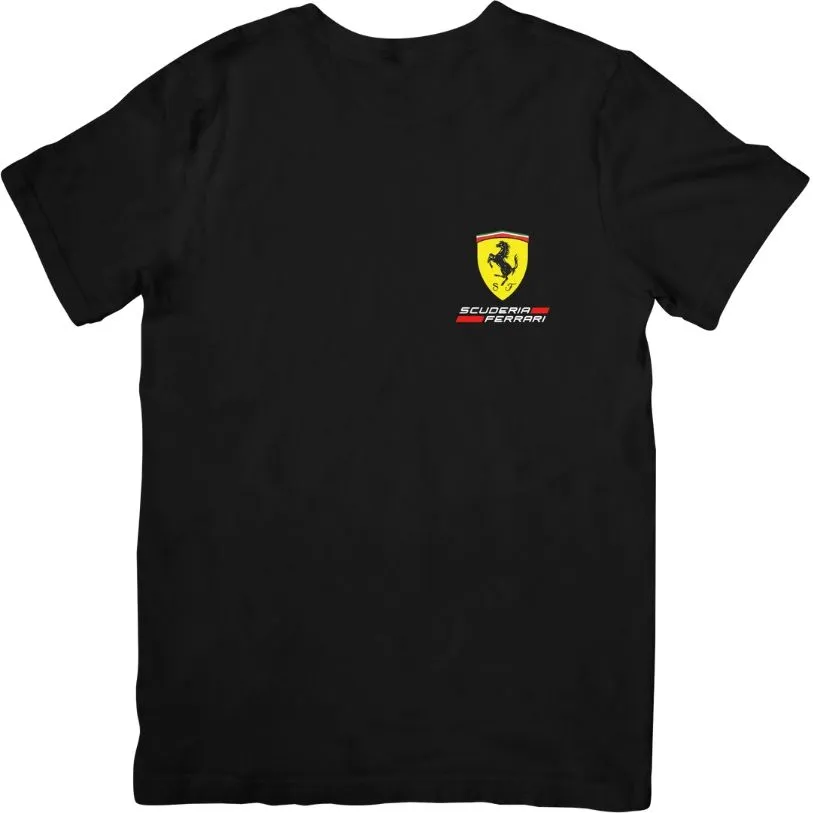 Scuderia Ferrari F1 Team Badge Black Unisex T-Shirt