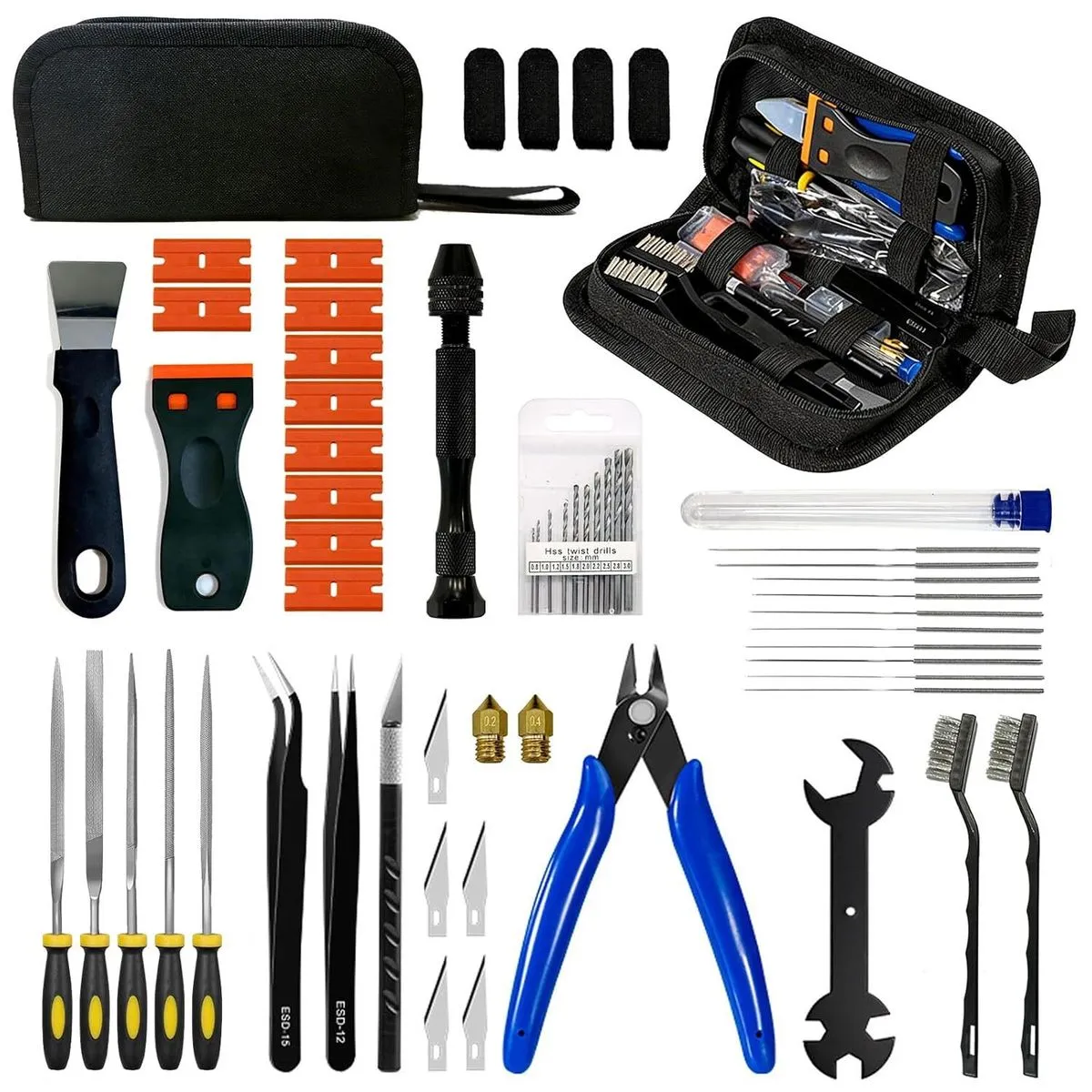 58 Pcs 3D Printer Tool Kit Accessories