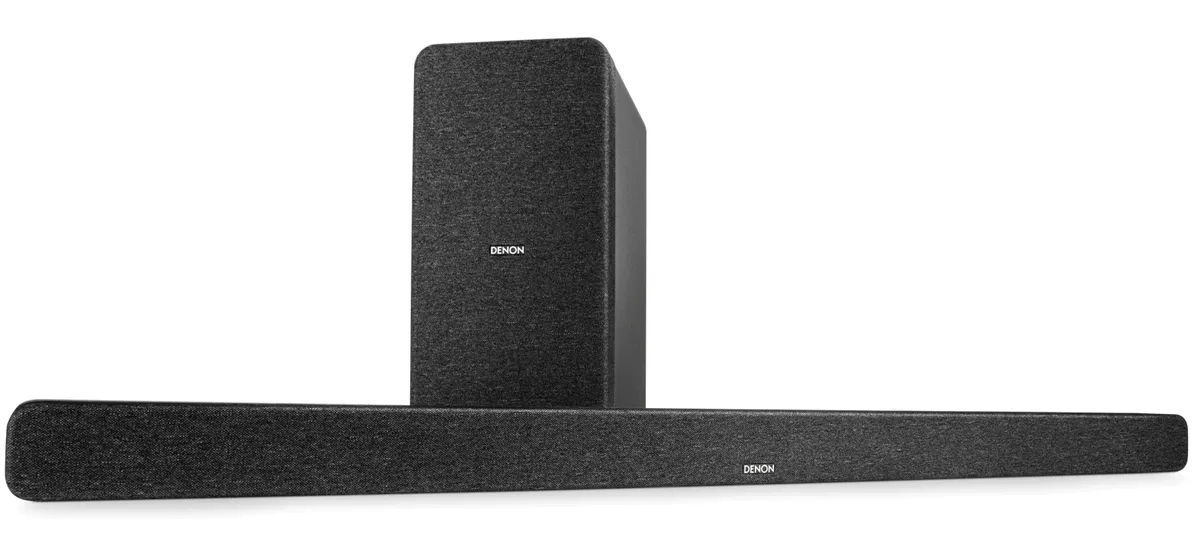 Denon DHT-S517 Large Sound Bar with Dolby Atmos & Wireless Sub - Black