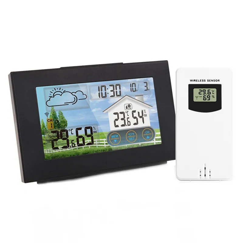 Weather Station Forecast Indoor Outdoor Thermometer Hygrometer