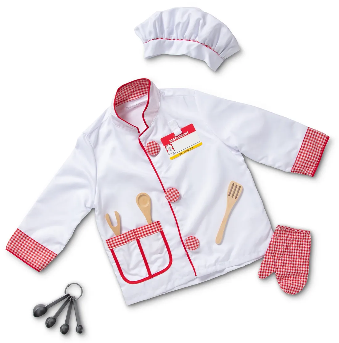 Melissa & Doug Chef Uniform Dress-Up Role Play Set