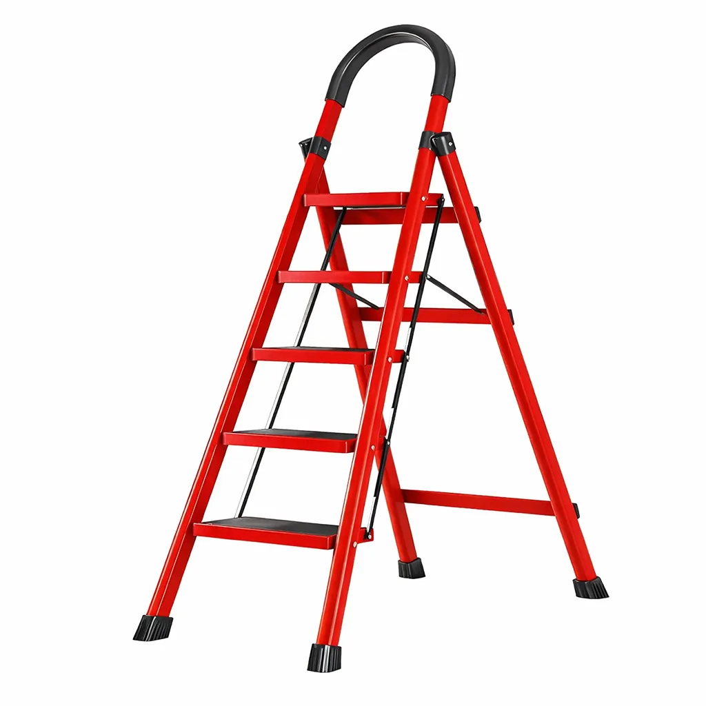 5 Step Folding Steel Ladder