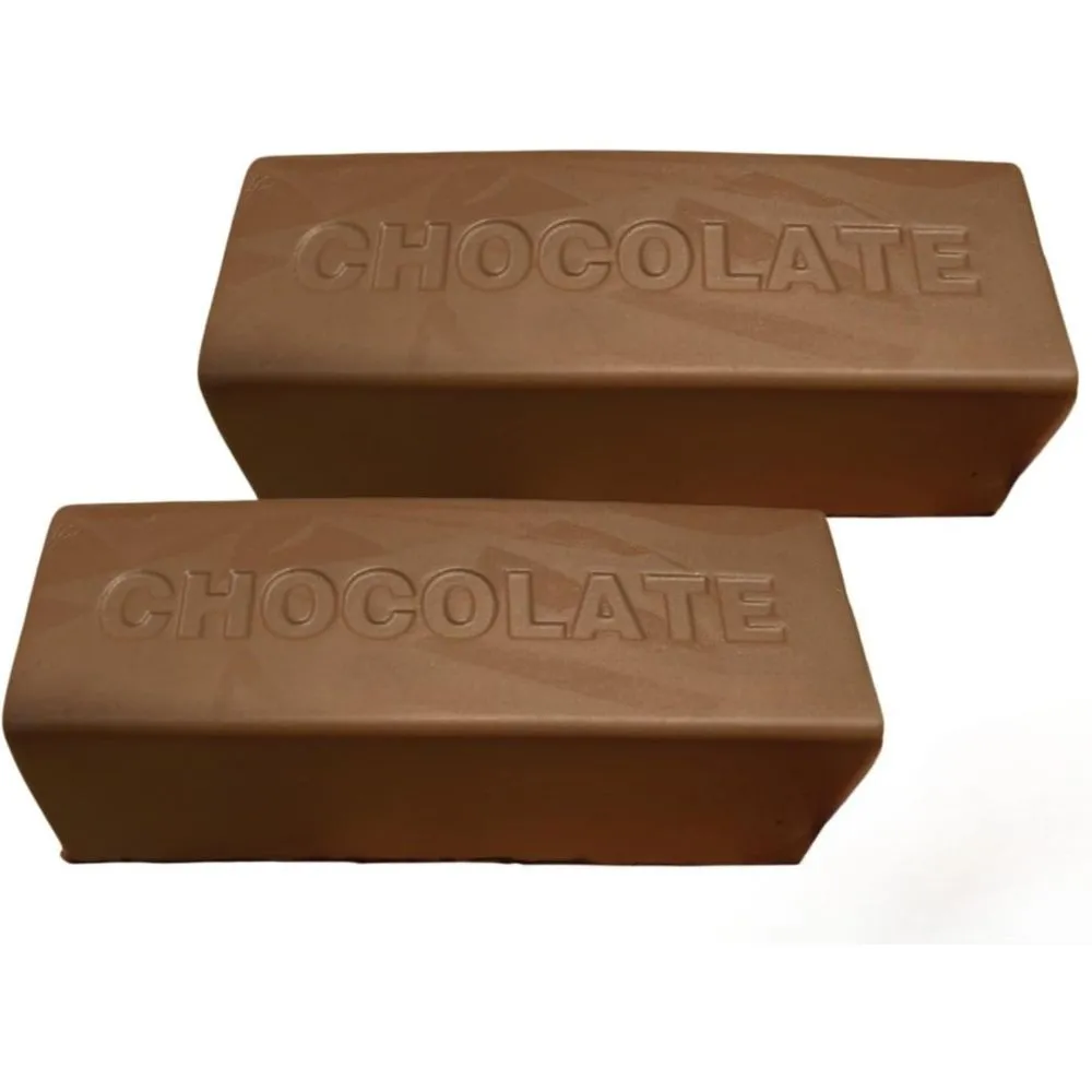 2Pcs Butter Chocolate Squishy Toy, Squeeze Sensory Toy for Adults - Brown