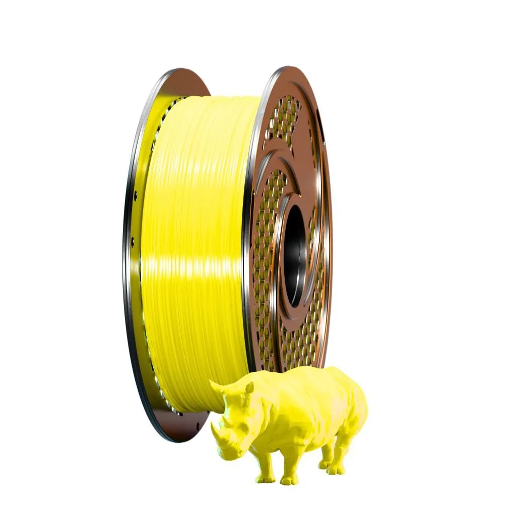 Silk PLA+ Yellow 3D Printing Filament 1kg, 1.75mm