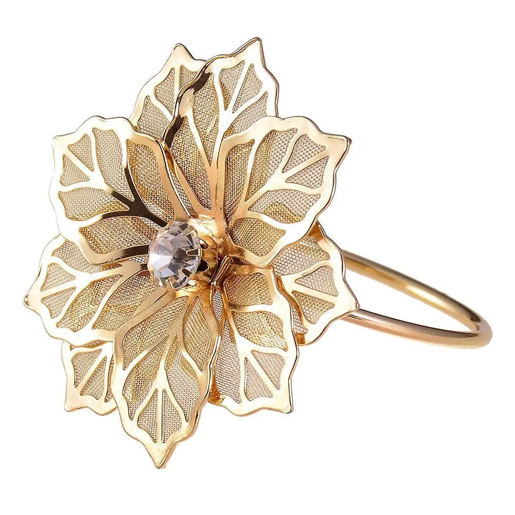 Napkin Ring Napkin Buckle Pack of 10 - Gold