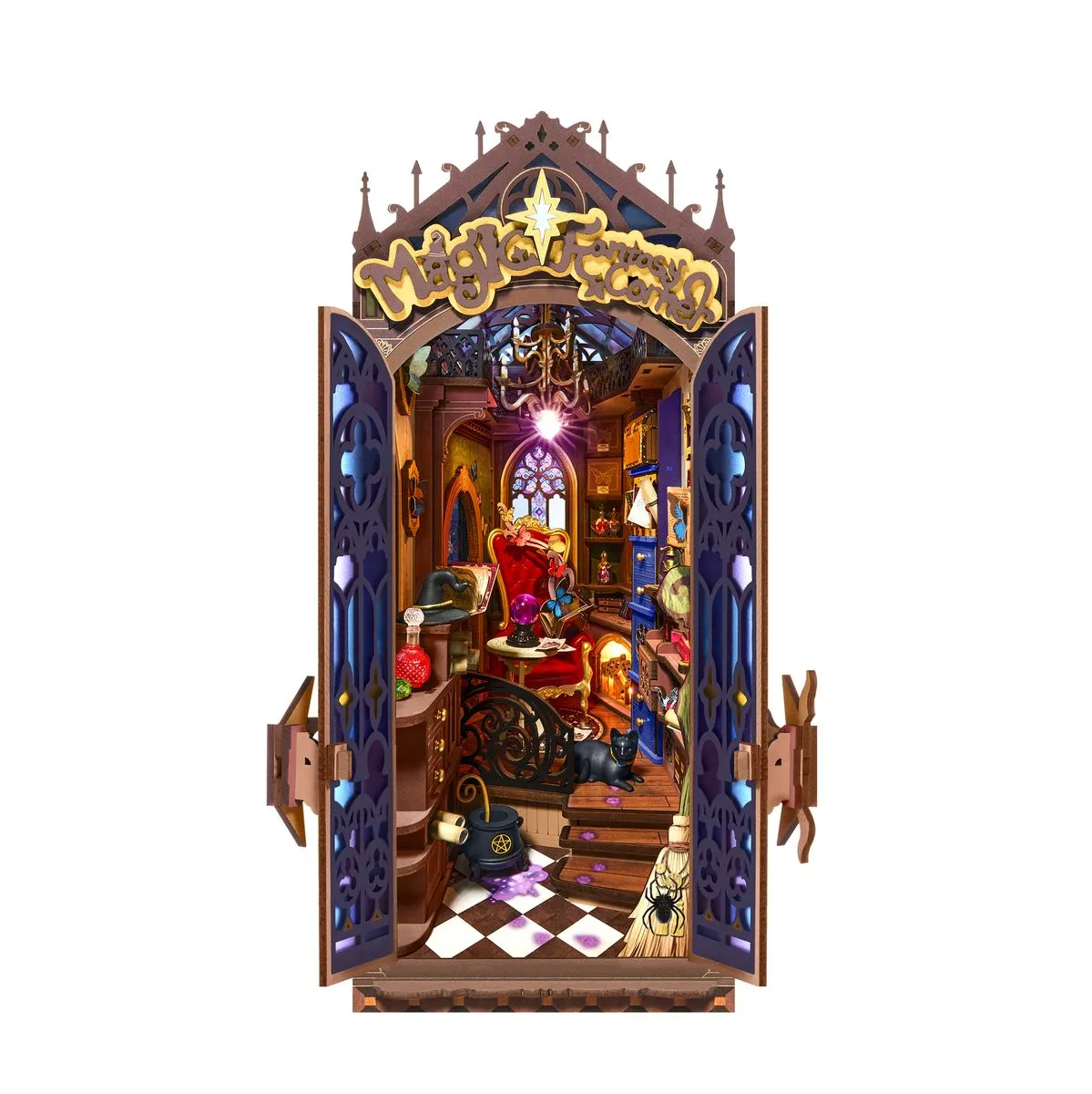 Robotime Rolife Wooden 3D DIY Book Nook - Magic Fantasy Corner - 185 Piece
