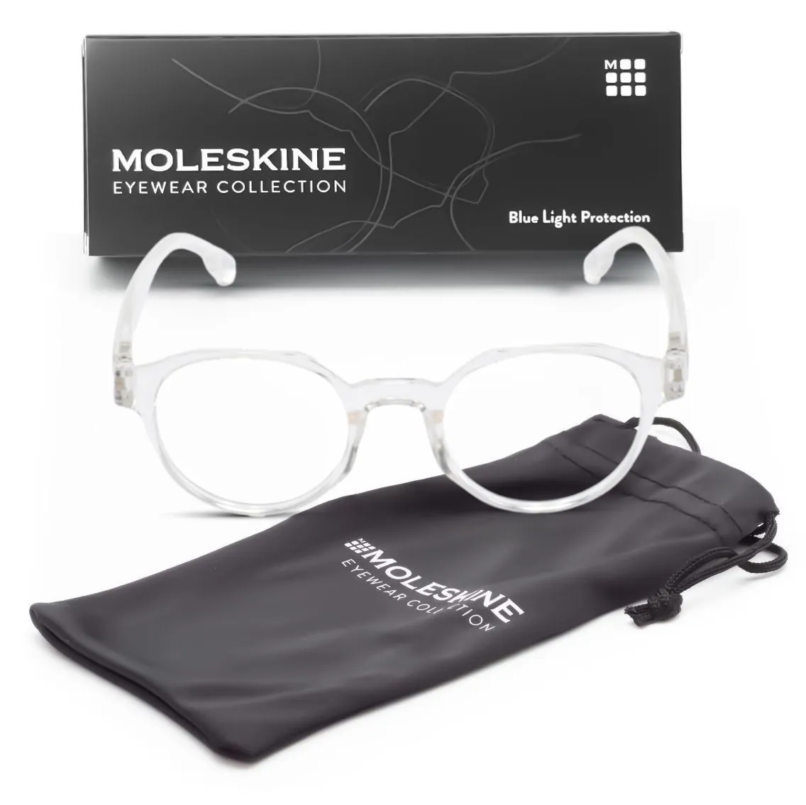 Moleskine - Blue Blocking Reading Glasses - MR3105 - Crystal