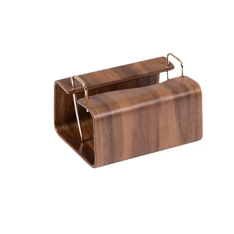 Home Coffee Table Simple Wood Grain Tissue Box