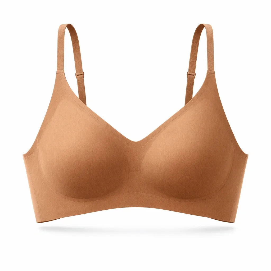 Seamless Push-Up Bra - Brown
