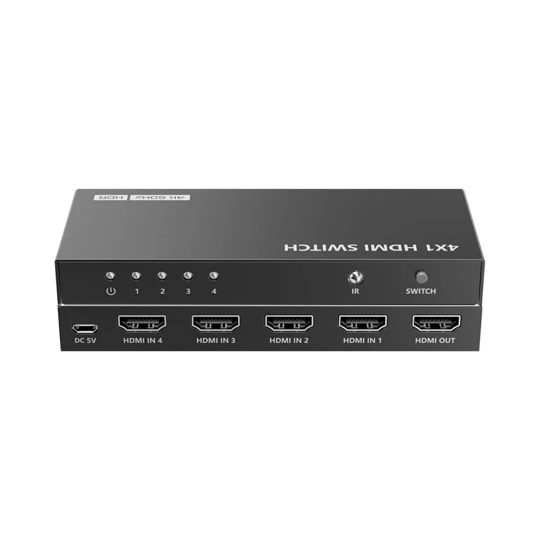 Lenkeng LKV401HDR-V3.0 | 4x1 4k @60hz Hdmi Switch