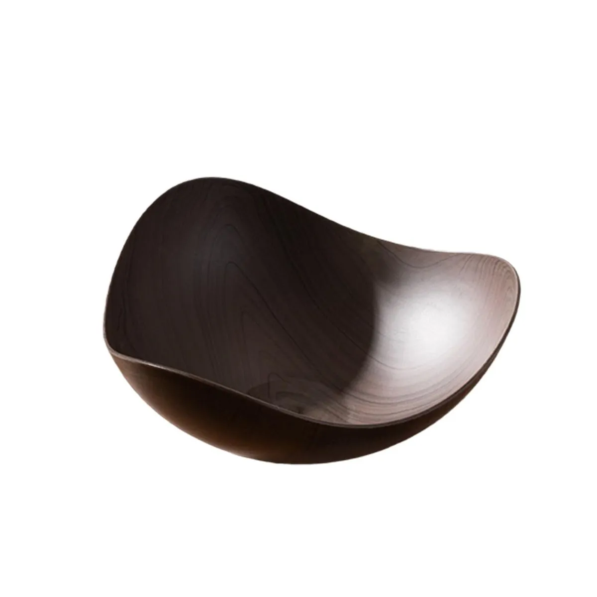 Multipurpose Wooden Styles Display Plate Storage Bowl - Black