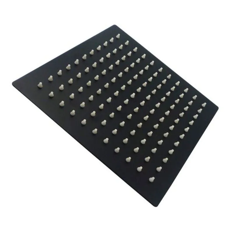 Black 8 Inch Shower Head