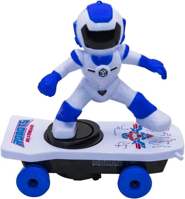 Blue Skating Robot