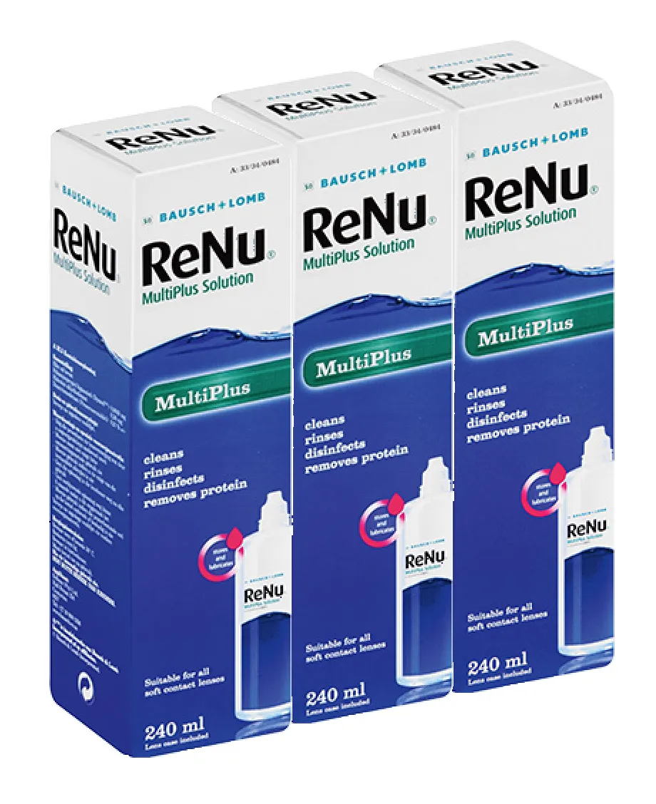 3-Pack Renu MultiPlus Contact Lens Solution- 240 ml