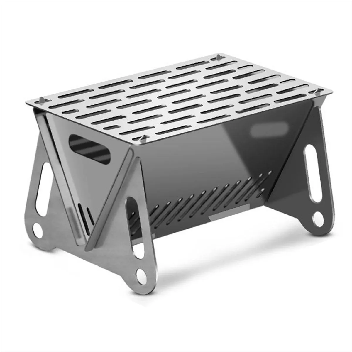 Barbecue Grill Heating Stove Multi-Function Camping BBQ Grill Rack Net Fire