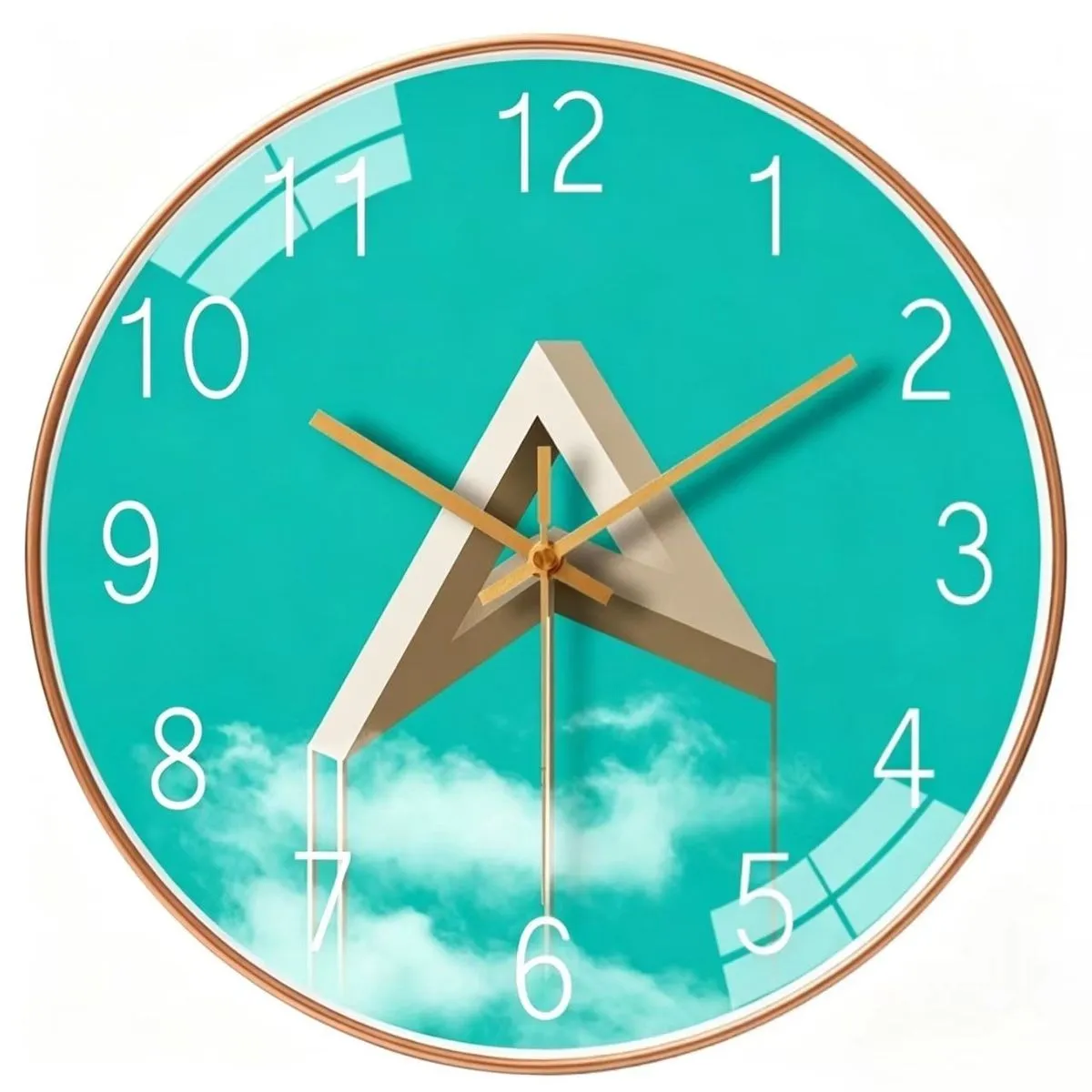 Nordic Modern Wall Clocks Decoration Silent clock Battery Operated - 20cm