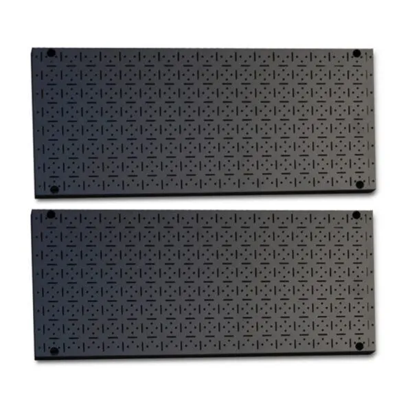 CLIP-FIT Powder Coated Steel Pegboard 900mm x 400mm ( 2 Pack ) - Black