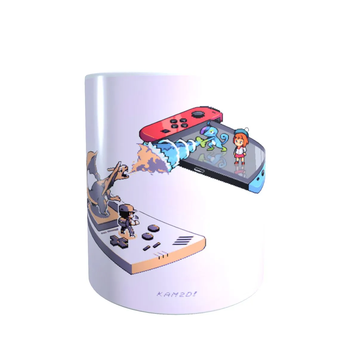 Old Vs New Gen Console - Pokemon Themed Coffee Mug