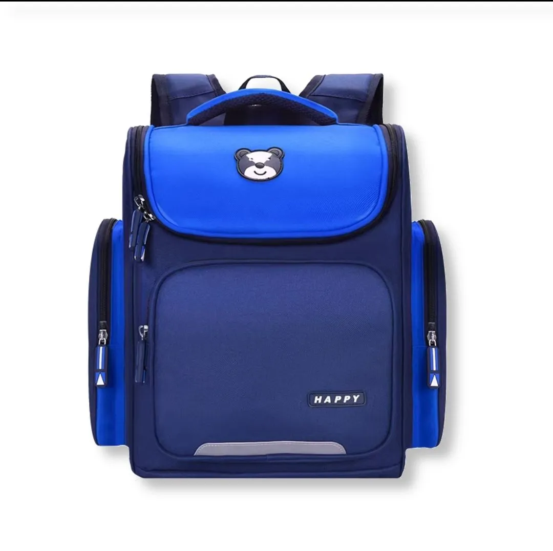 Kids School Bag / Backpack - Reflectors -B4203 - Dark Blue