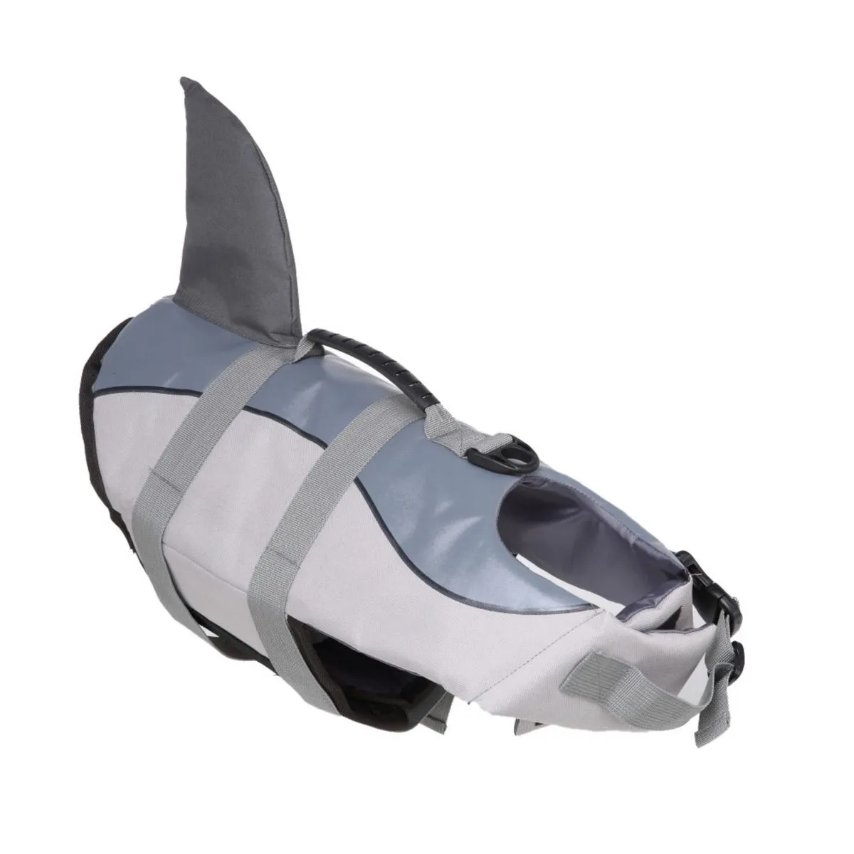 Dog Water Vest Life Jacket Adjustable Dog Life Jacket for Water Safety - S - Grey