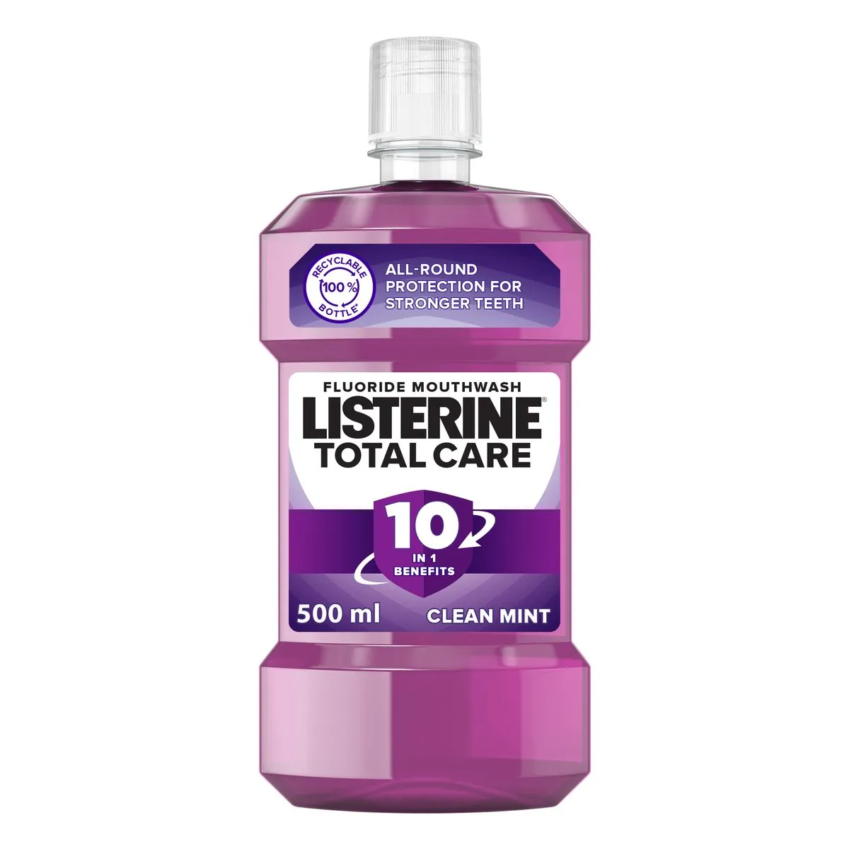 LISTERINE, Mouthwash, Total Care, Clean Mint, 500ml