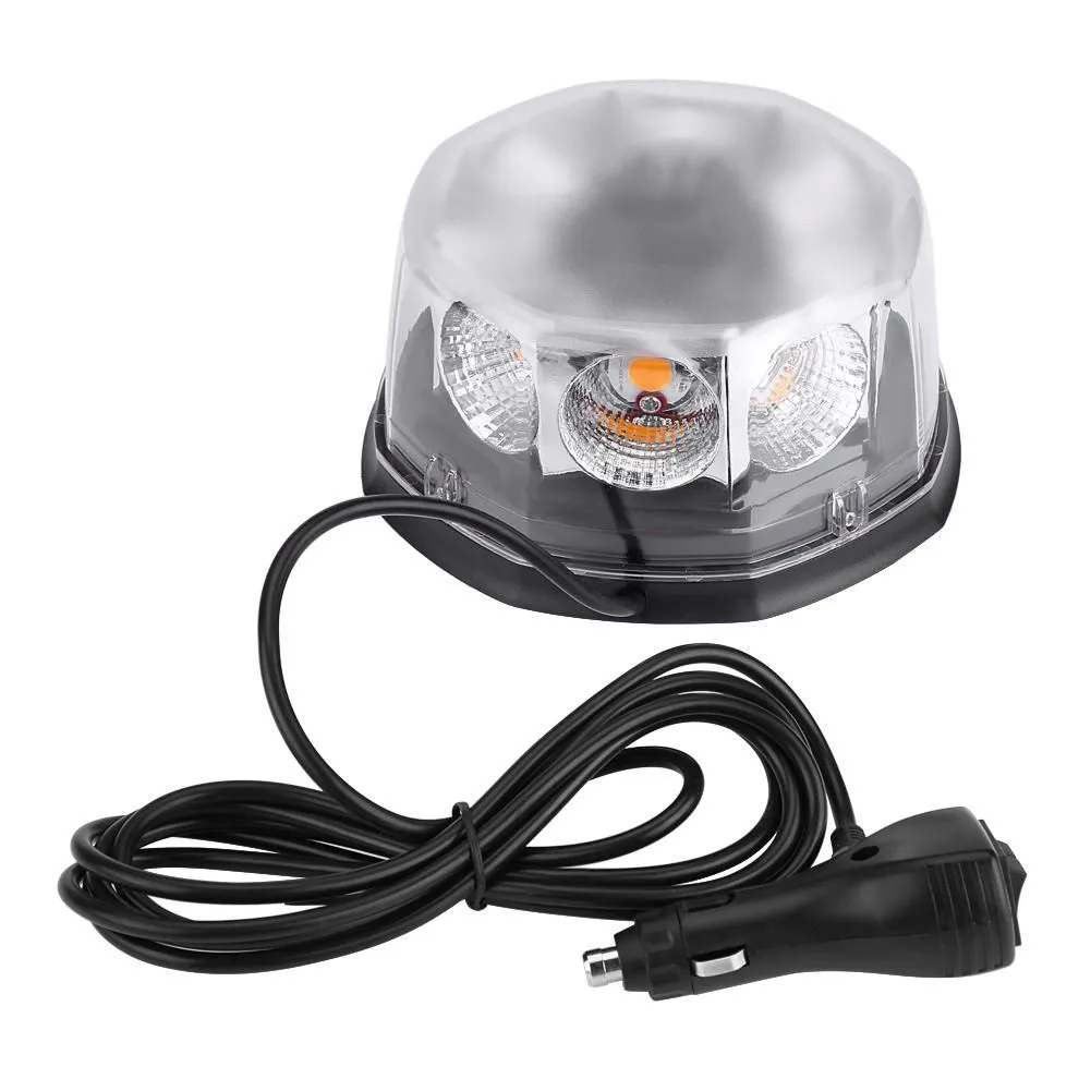 40W 8 LED Cob Magnetic Car Roof Strobe Emergency Warning Flashing Light