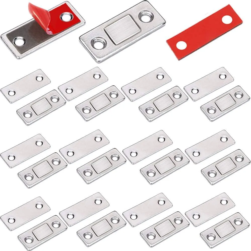 12 Pack Ultra Thin Cabinet Door Magnet Stainless Steel Magnetic