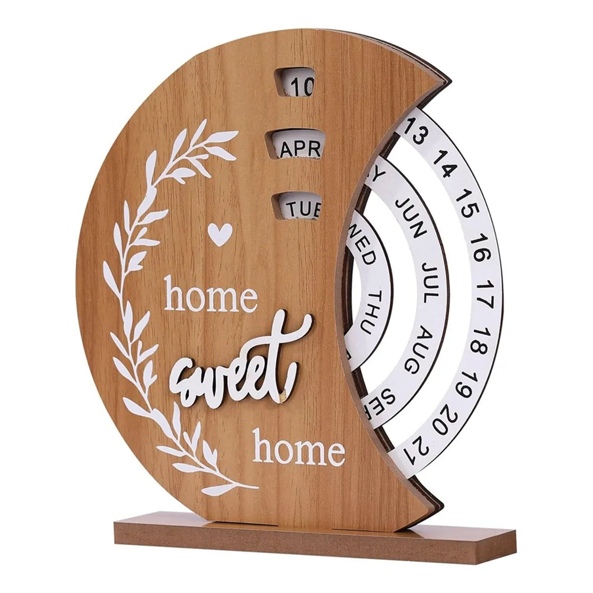 Wooden Calendar Home Porch Decoration Office Desktop Decoration a