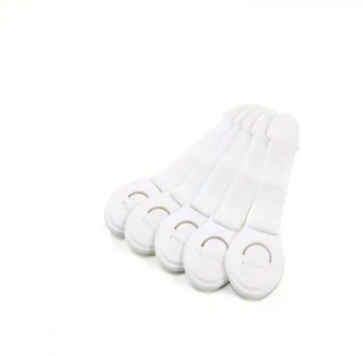 5 Pieces Baby Safety Cabinet and Drawer Locks -Adhesive Strap Latches