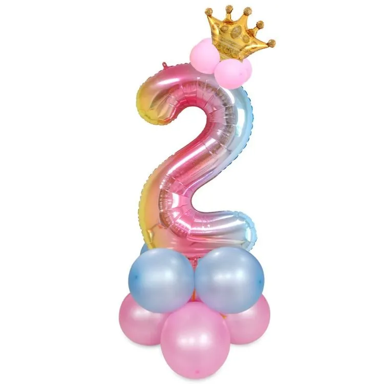 iKids Crown Birthday Balloon Set Number 2