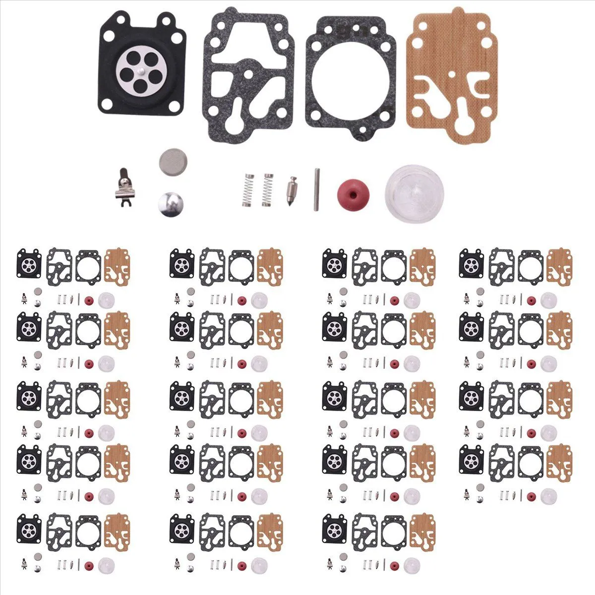 10 Sets Carburetor Repair Kit For 40-5 44-5 32 34 26 Trimmer Parts