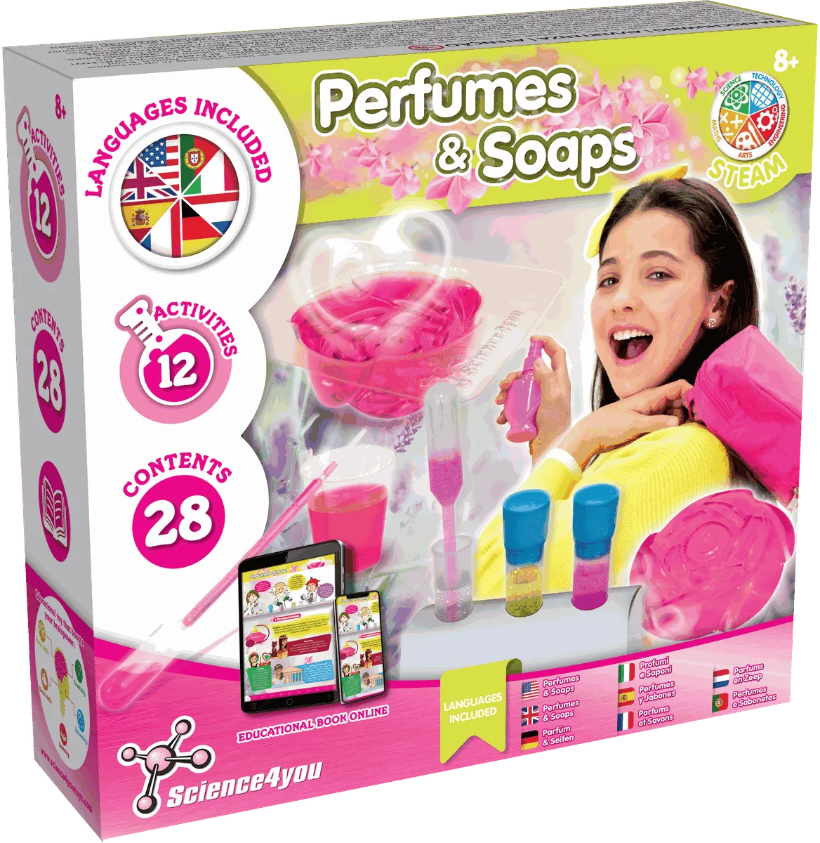 Science4you Perfume & Soap Kit - Make Your Own Fragrances & Soaps, Ages 8+