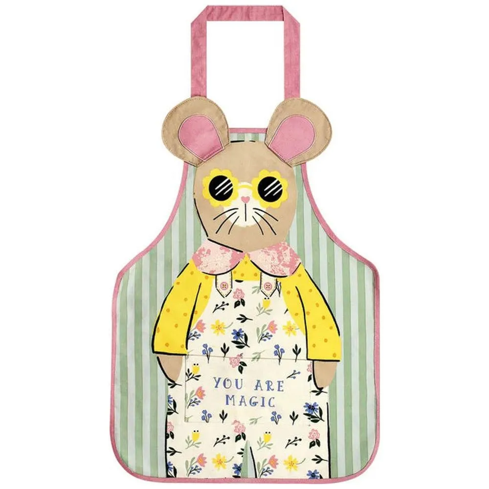 Kids Shaped Apron Maisy Mouse Wipe Clean Cotton