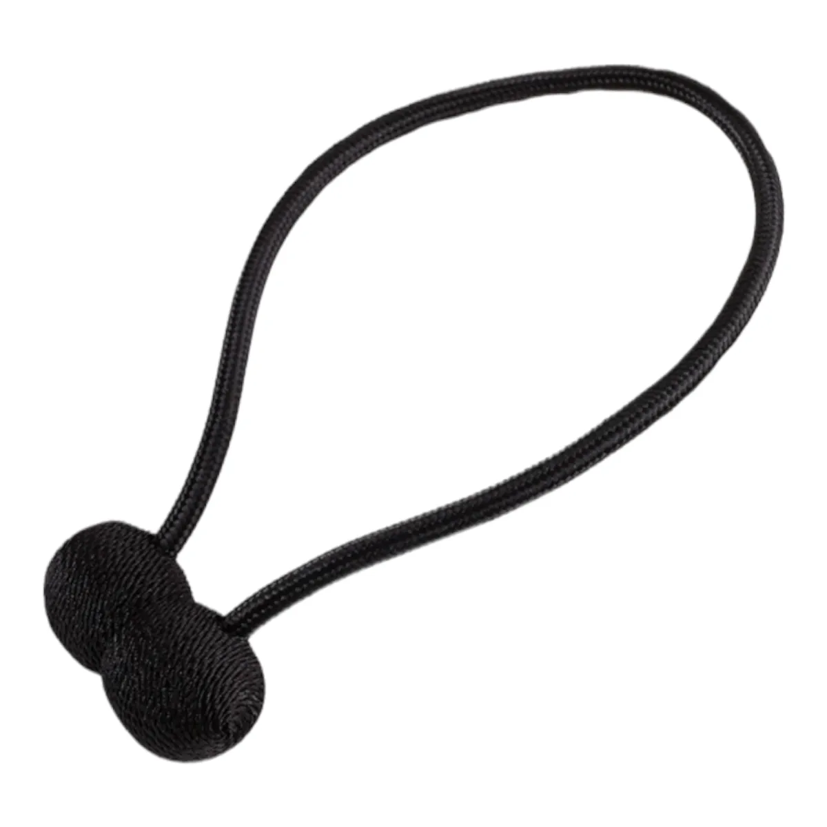 Avi-Quality Curtain Tie-Back-Ball - 4 Piece - Black