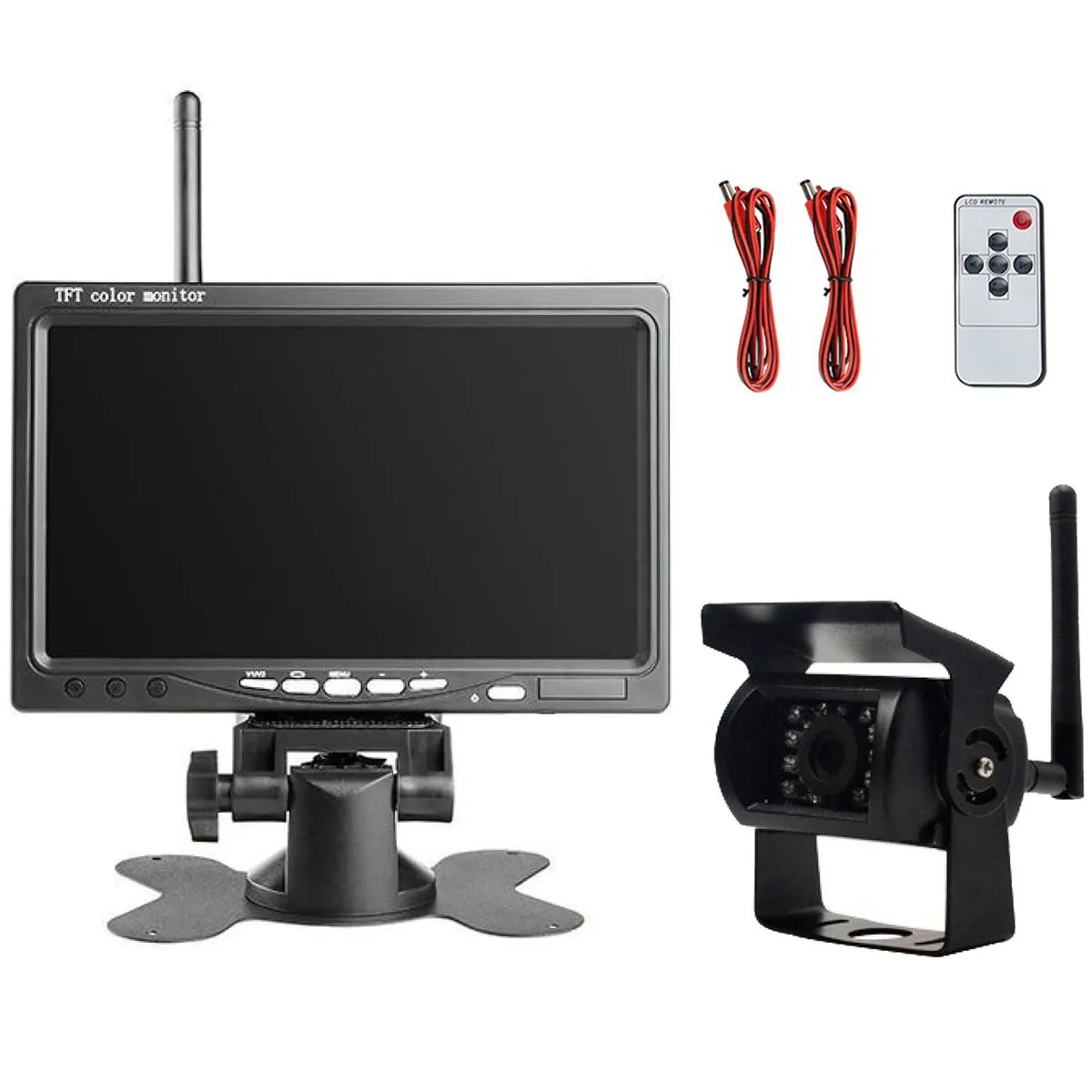 Wireless Backup Camera Kit,Reverse Camera IPS Monitor Line BSD Image Flip