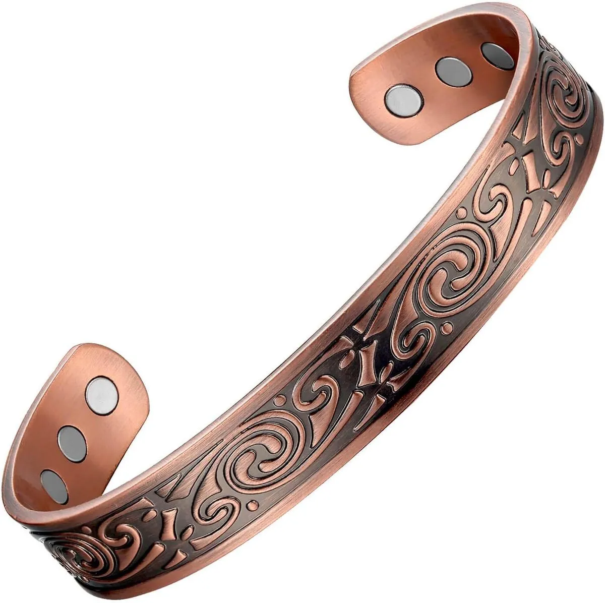 Copper Magnetic Health Bracelet for Men,Adjustable Bangle Jewelry Gift