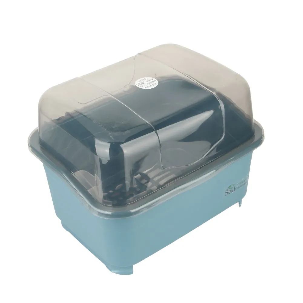 Dish Drying Rack with Drainboard and Lid