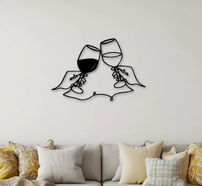 Stylish Wine Lovers Wall Decor