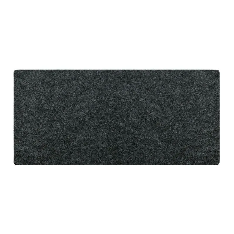 120x50cm Wool Felt Mouse Pad, Desk Protector Mat, Non-Slip Keyboard Mat - Black