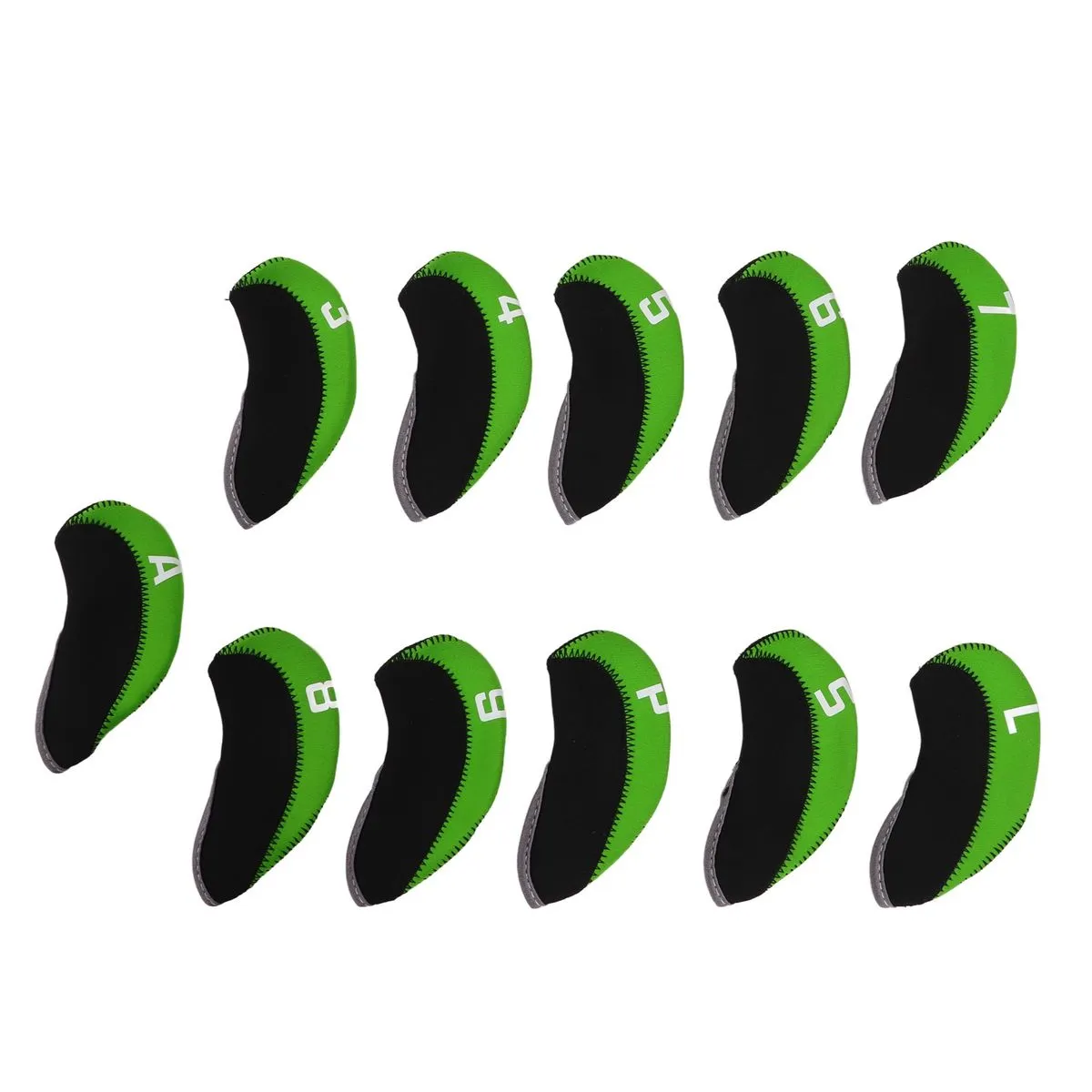 11pc Iron Headcovers Green