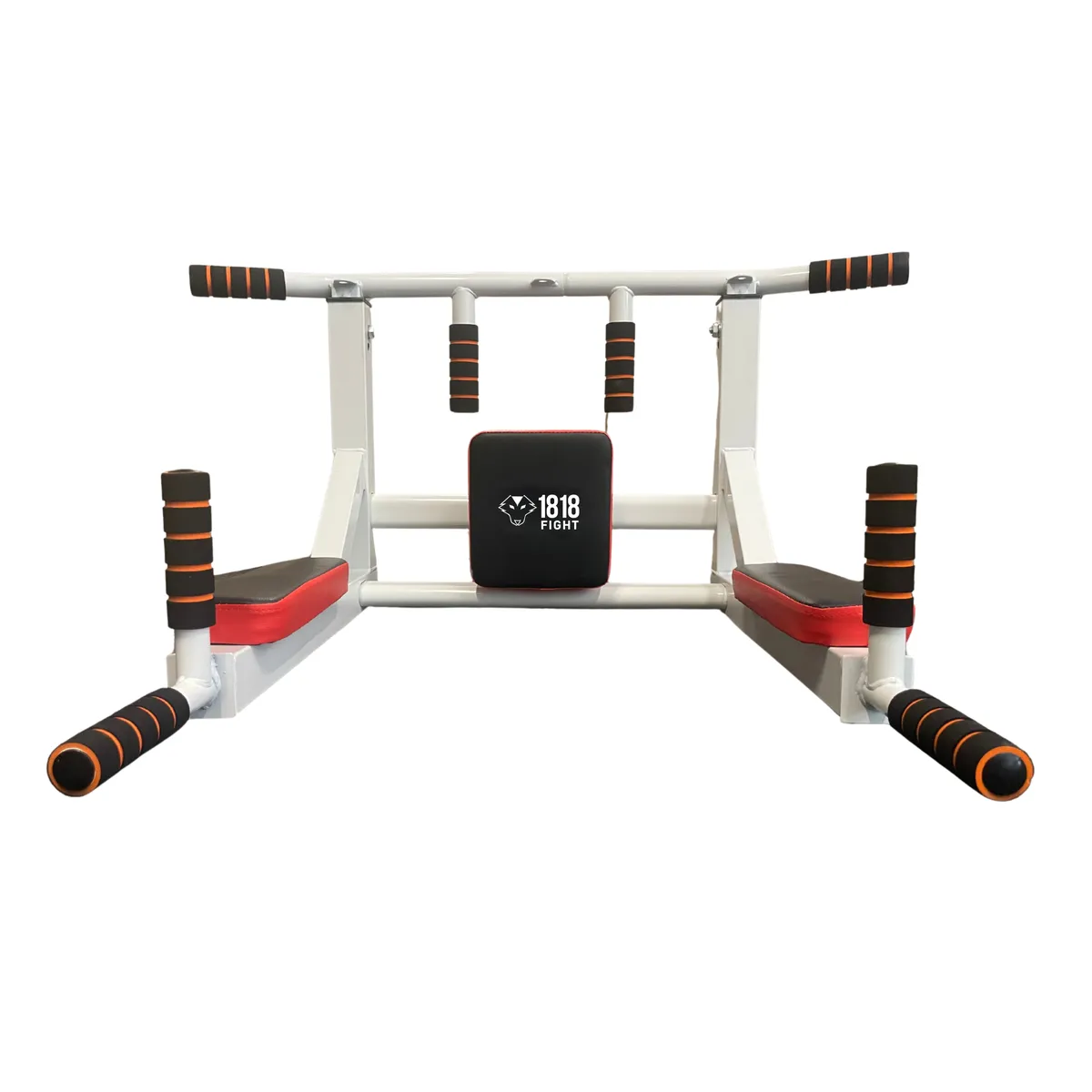 Two Way Dip, Ab and Pull Up Mount - 1818 Fight - White