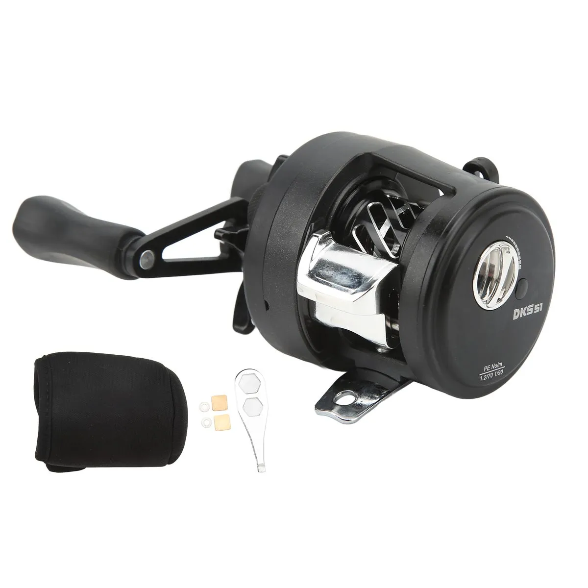 DKS51 Left Hand Baitcasting Reel Long Range