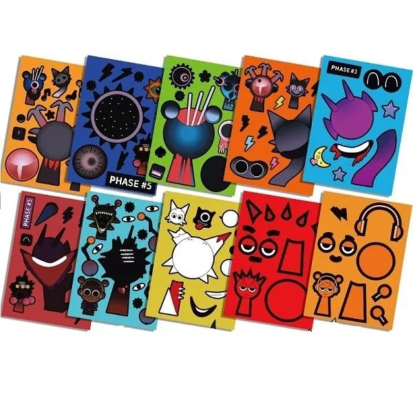 Cartoon Stickers - 10 Pieces